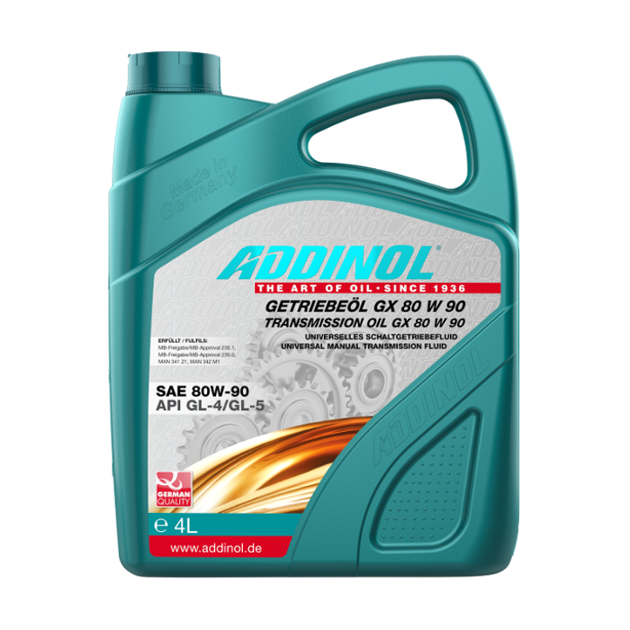 Addinol Getriebeöl GX 80 W 90 / 4 Liter