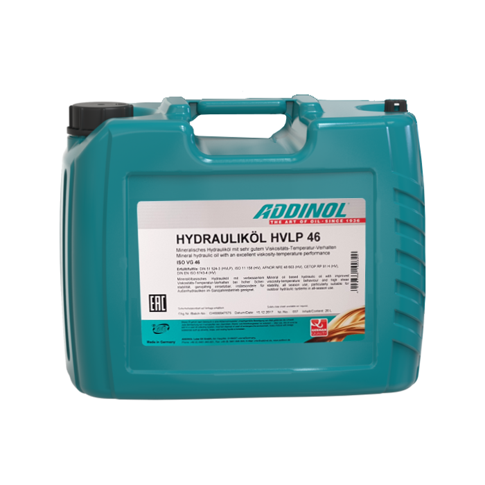 Addinol Hydrauliköl HVLP 46 / 20 Liter