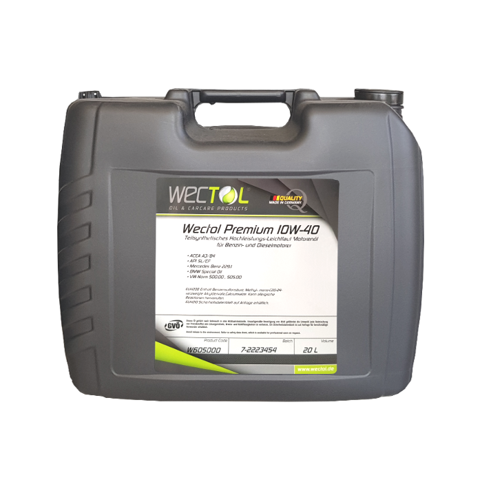 Wectol Motoröl 10W-40 Premium 10W-40 / 20 Liter