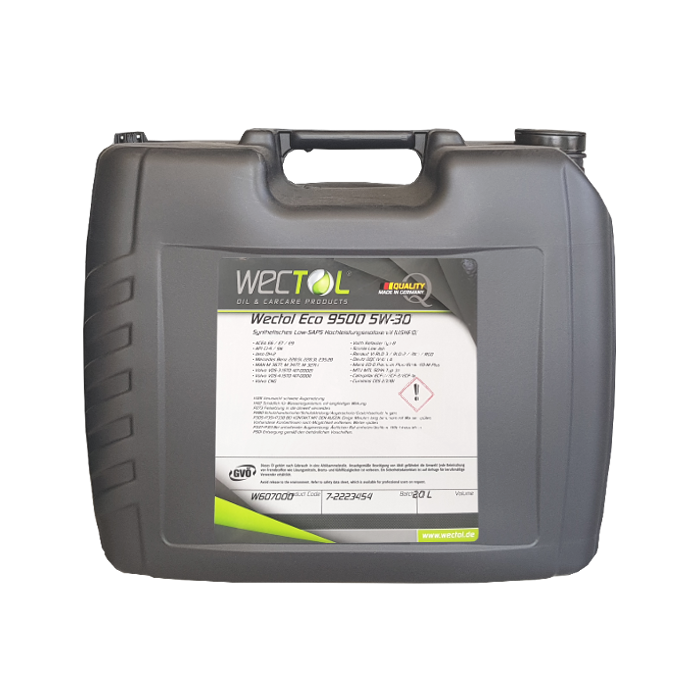 Wectol Motoröl 5W30 Eco 9500 5W-30 / 20 Liter
