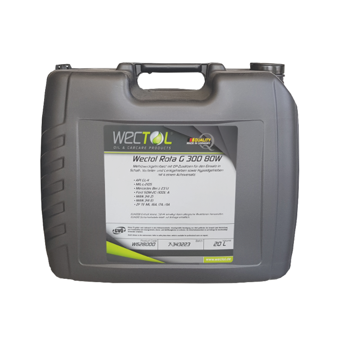 WECTOL Getriebeöl Rota G 300 80W / 20 Liter