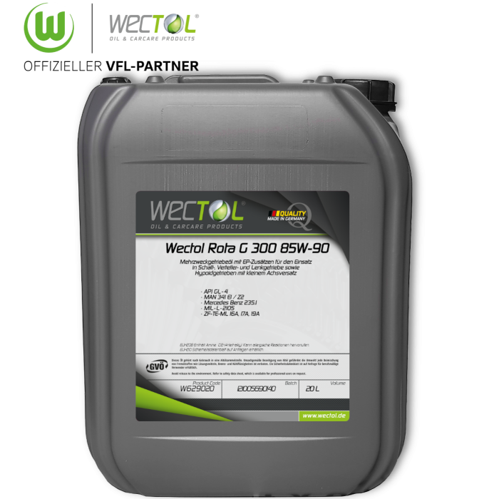 WECTOL Getriebeöl Rota G 300 85W-90 / 20 Liter