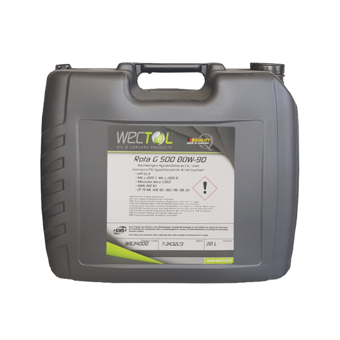 WECTOL Getriebeöl Rota G 500 80W-90 / 20 Liter