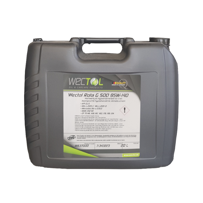WECTOL Getriebeöl Rota G 500 85W-140 / 20 Liter