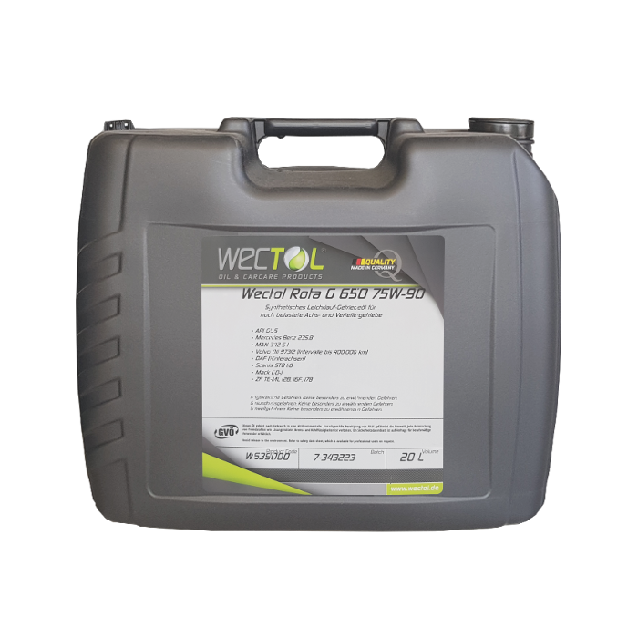 WECTOL Getriebeöl Rota G 650 75W-90 / 20 Liter