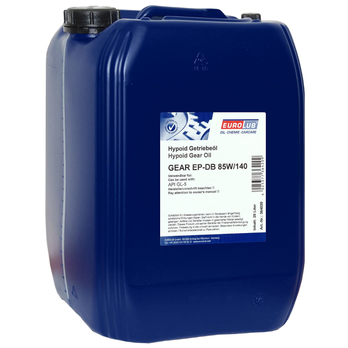 Eurolub Getriebeöl 85W140 Gear EP-DB 85W-140 / 20 Liter