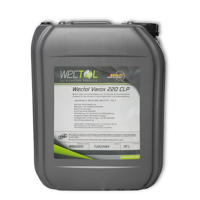 Wectol Getriebeöl Varox CLP 220 / 20 Liter