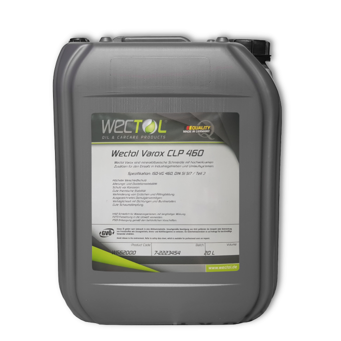 Wectol Getriebeöl Varox CLP 460 / 20 Liter