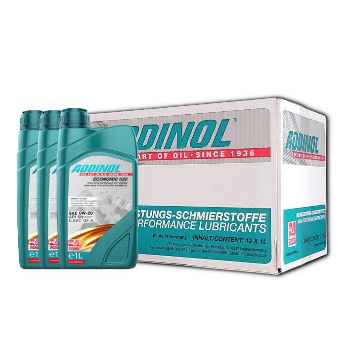 Addinol Motoröl 0w20 Economic 020 / 12 x 1 Liter