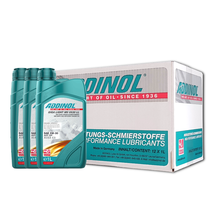 Addinol Motoröl 5w30 Giga Light MV 0530 LL / 12 x 1 Liter