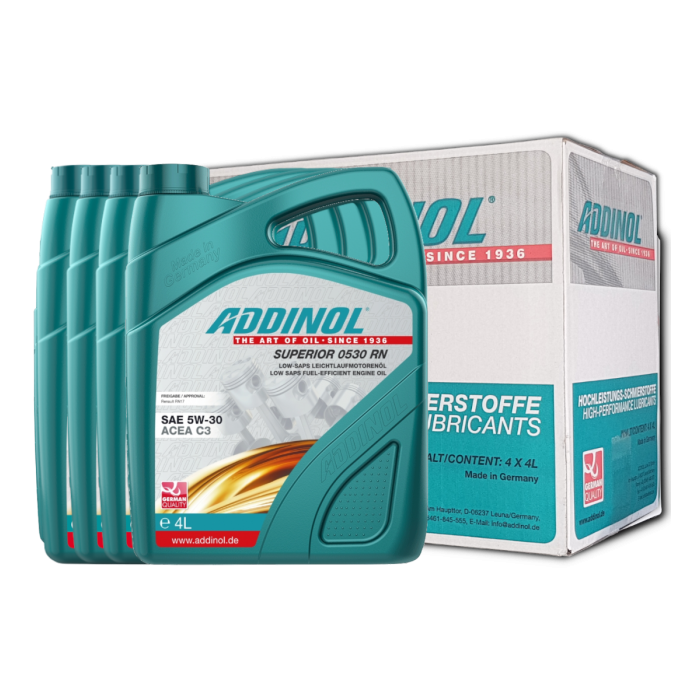 Addinol Motoröl 5w30 Superior 0530 RN / 4 x 4 Liter
