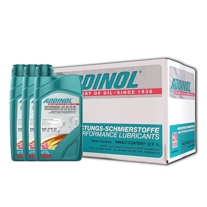 Addinol Getriebeöl GX 80 W 90 / 12 x 1 Liter
