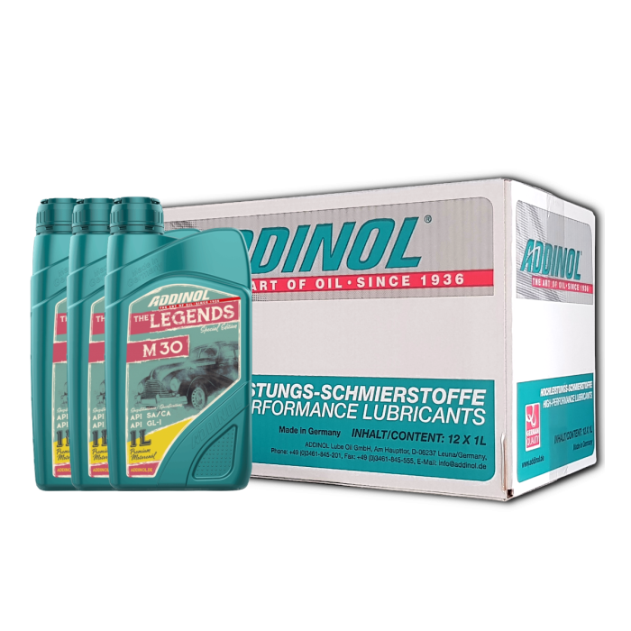 Addinol Oldtimer Öl Legends M 30 / 12 x 1 Liter