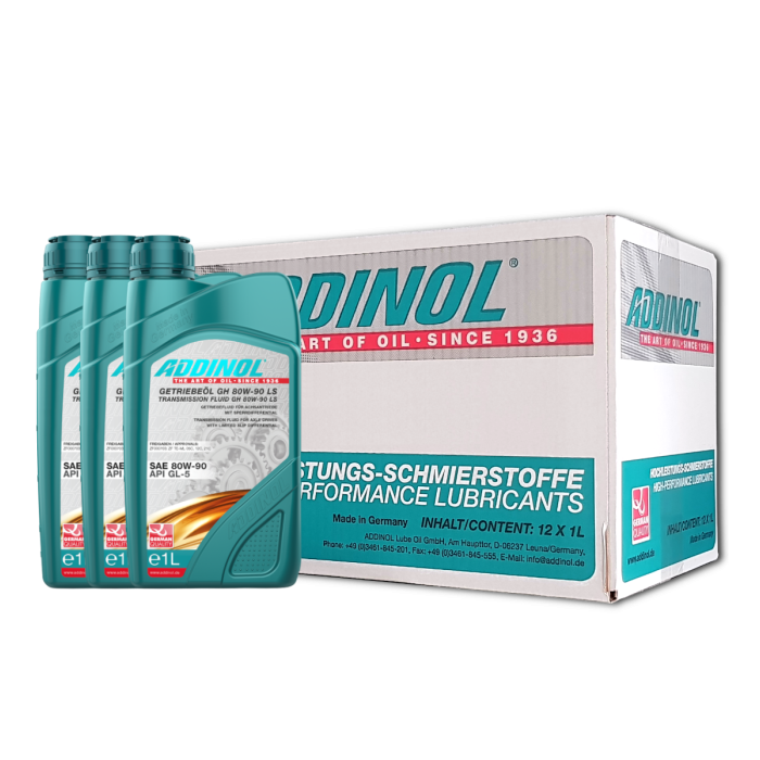 Addinol Getriebeöl GH 80 W 90 LS / 12 x 1 Liter