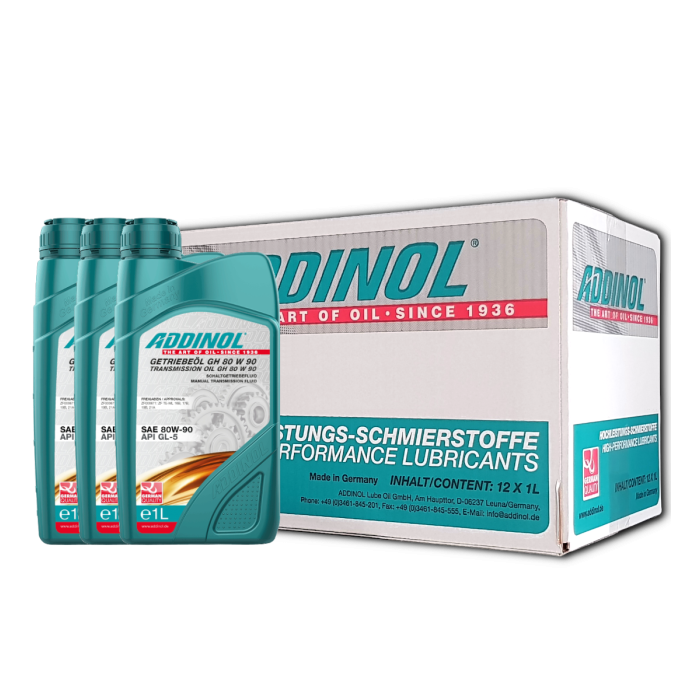 Addinol Getriebeöl GH 80 W 90 / 12 x 1 Liter