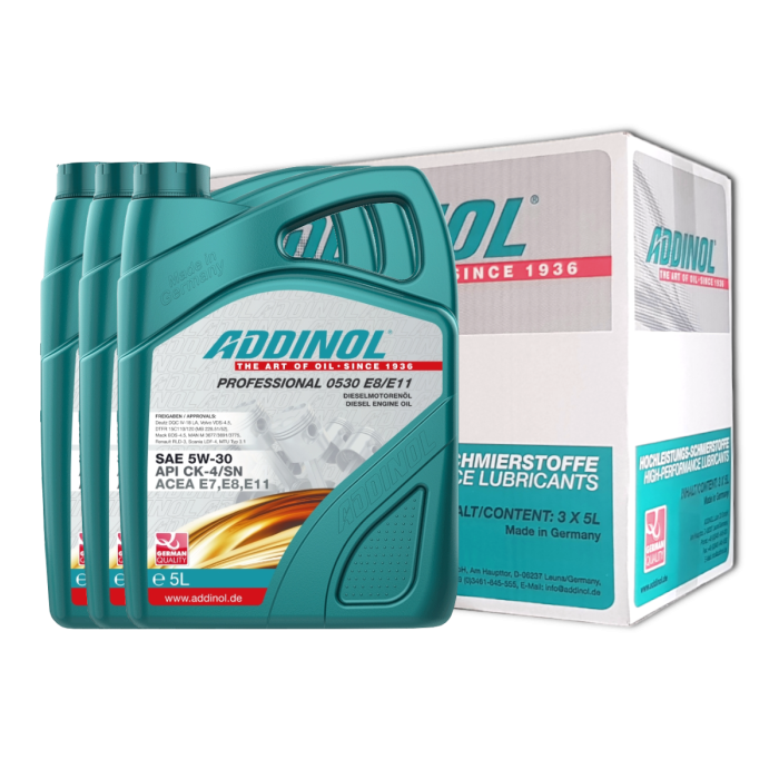 Addinol Professional 0530 E8/E11 / 3 x 5 Liter