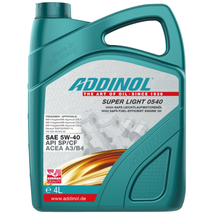 Addinol Motoröl 5w40 Super Light 0540 / 4 Liter