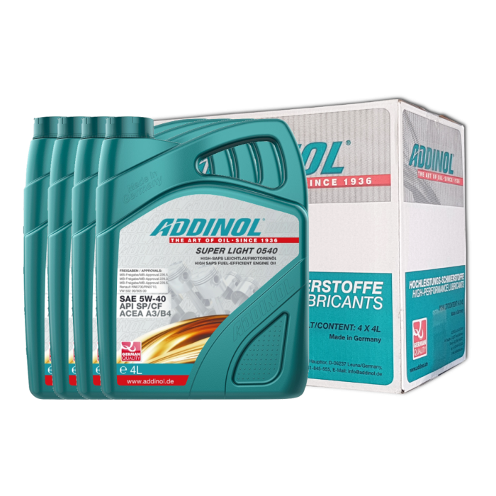 Addinol Motoröl 5w40 Super Light 0540 / 4 x 4 Liter