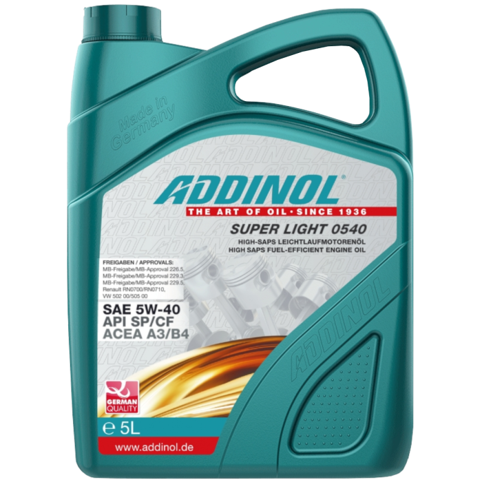 Addinol Motoröl 5w40 Super Light 0540 / 5 Liter
