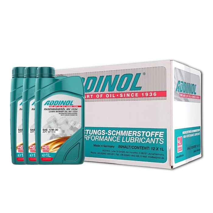 Addinol Rasenmäheröl MV 1034 / 12 x 1 Liter