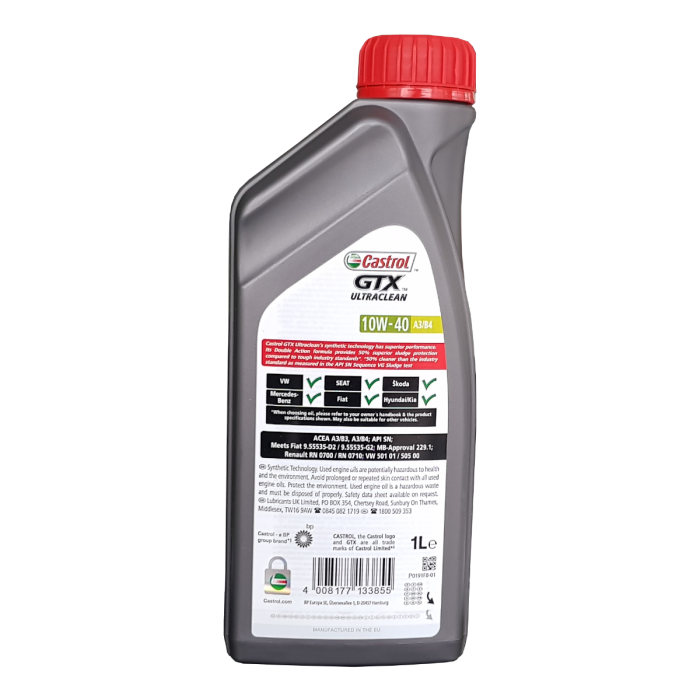 Castrol Motoröl 10W40 GTX Ultraclean A3 10W-40