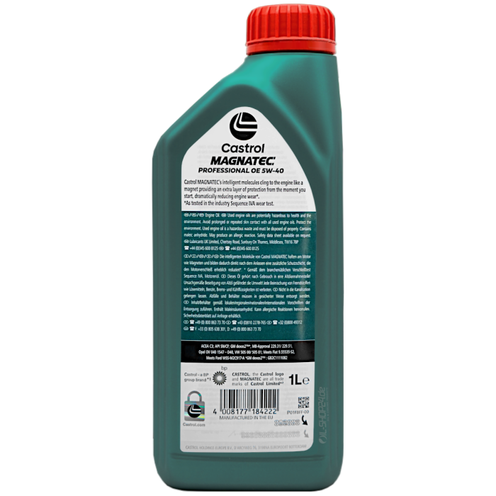 Castrol Motoröl 5w40 Magnatec Professional OE 5W-40 / 6 x 1 Liter