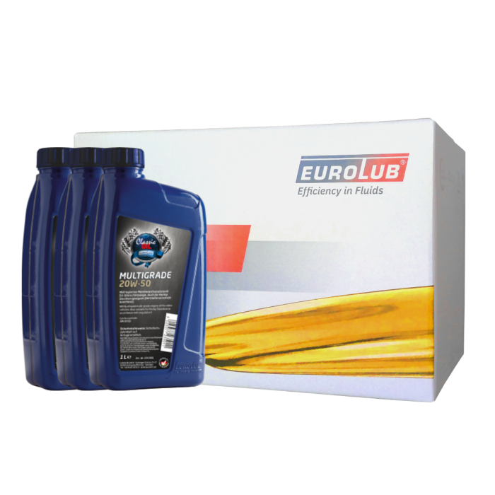 Eurolub Motoröl 20W50 Classic Multigrade / 12 x 1 Liter