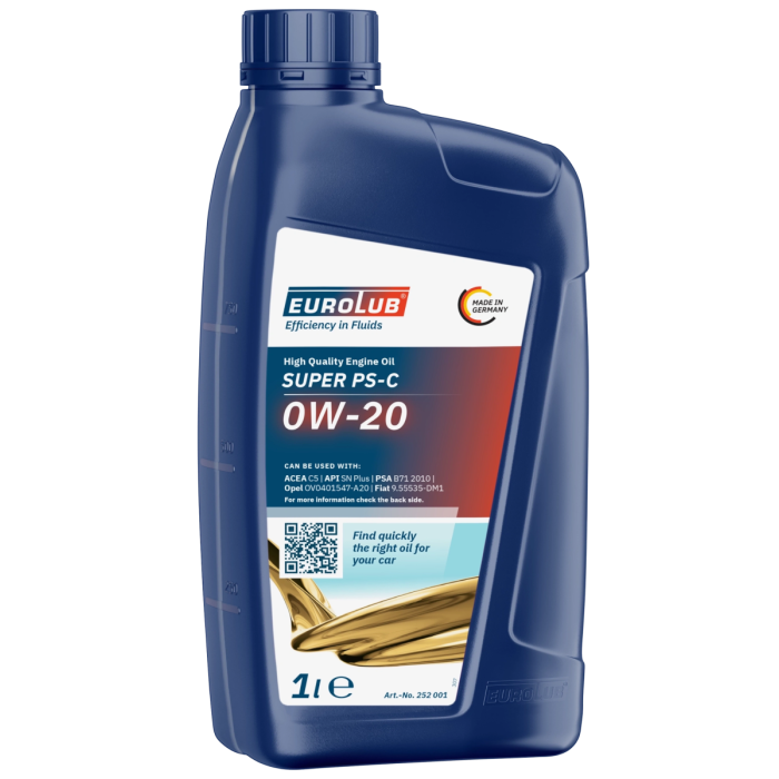Eurolub Motoröl 0w20 Super PS-C 0W-20 / 12 x 1 Liter