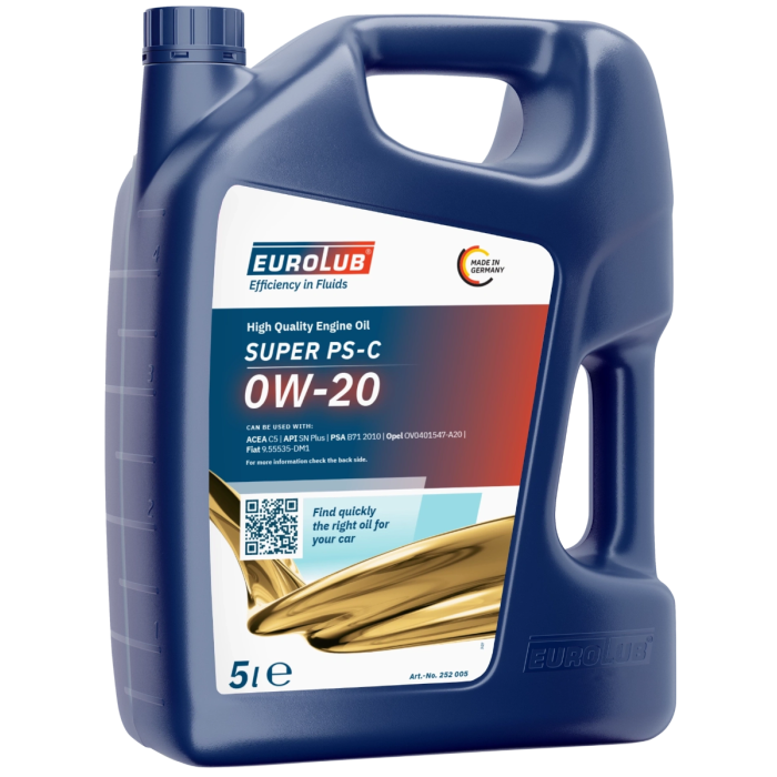 Eurolub Motoröl 0w20 Super PS-C 0W-20 / 4 x 5 Liter
