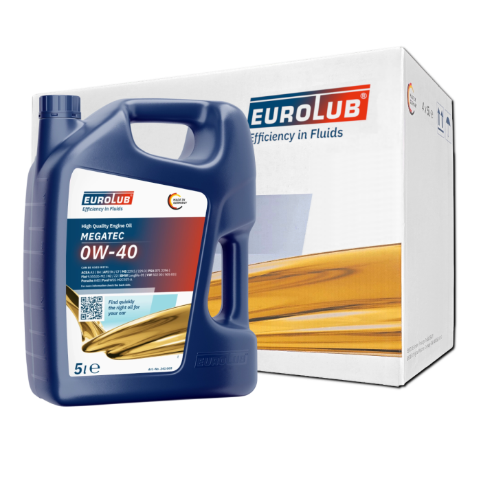 Eurolub Motoröl 0W40 Megatec 0W-40 / 4 x 5 Liter