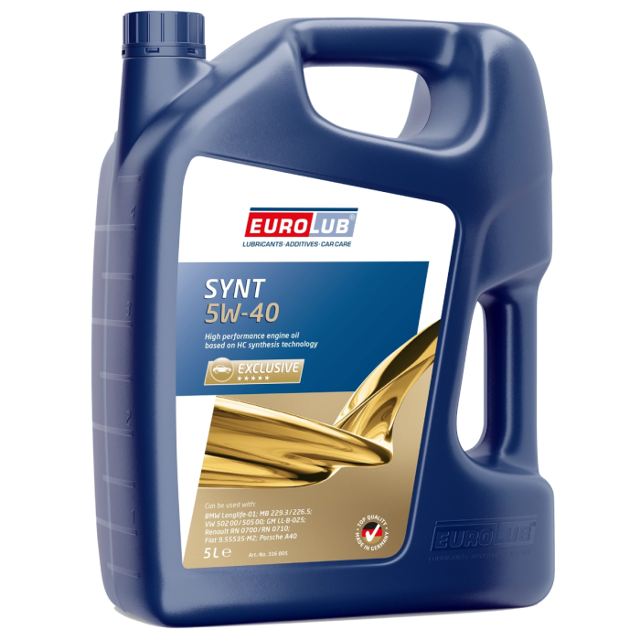 Eurolub Motoröl 5w40 Synt / 5 Liter