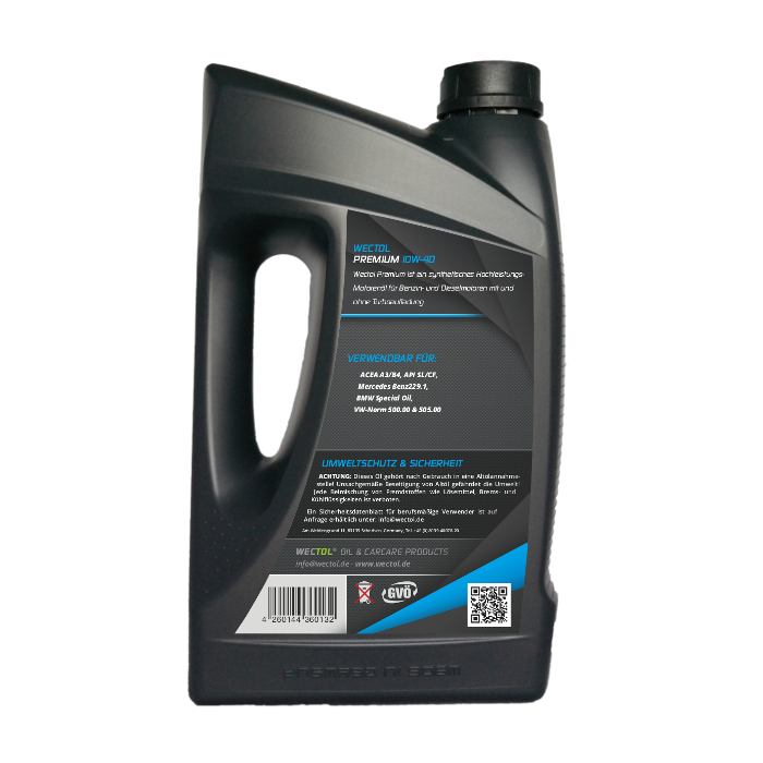 Wectol Motoröl 10W-40 Premium 10W-40 / 5 Liter
