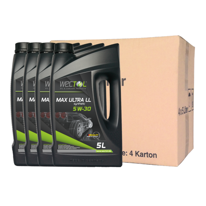 WECTOL Motoröl 5W30 Max Ultra LL 5W-30 C3 / 4 x 5 Liter