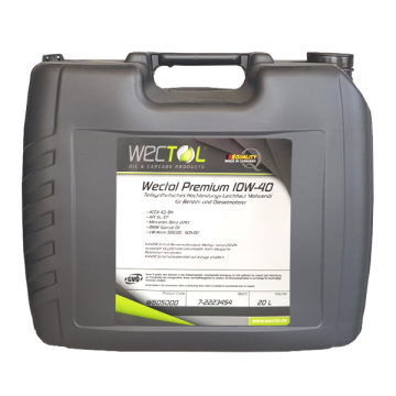 Wectol Motoröl 10W-40 Premium 10W-40 / 20 Liter