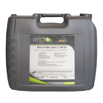 Wectol Motoröl 5W30 Max Ultra G 5W-30 / 20 Liter