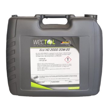 Wectol Motoröl 20W20 Eco HD 2000 20W-20 / 20 Liter