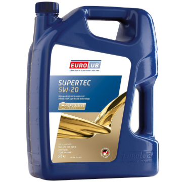 Eurolub Motoröl 5W20 SuperTec 5W-20 / 5 Liter