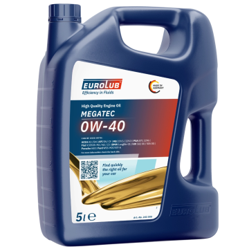 Eurolub Motoröl 0W40 Megatec 0W-40 / 5 Liter